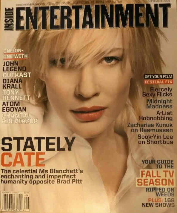 INSIDE ENTERTAINMENT magazine side cover  September 2006