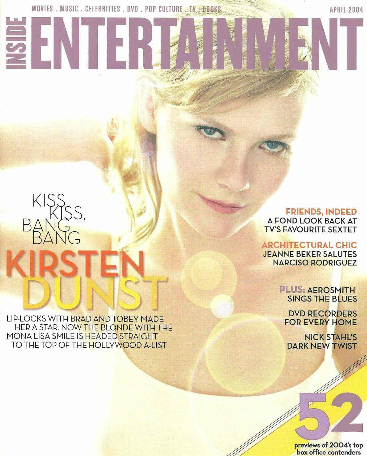 INSIDE ENTERTAINMENT magazine side cover April 2004