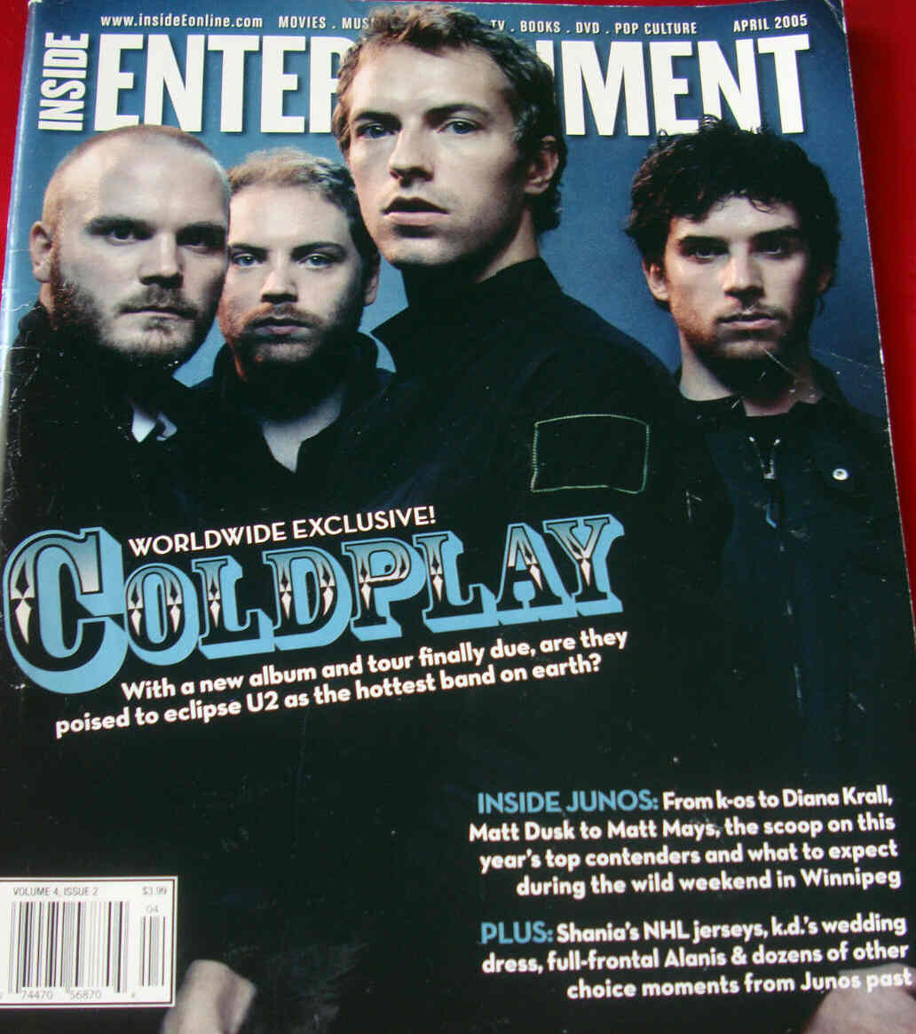 INSIDE ENTERTAINMENT magazine side cover April 2005
