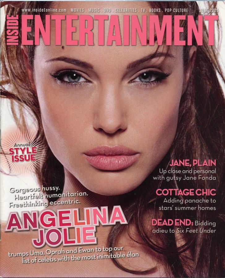 INSIDE ENTERTAINMENT magazine side cover  June 2005