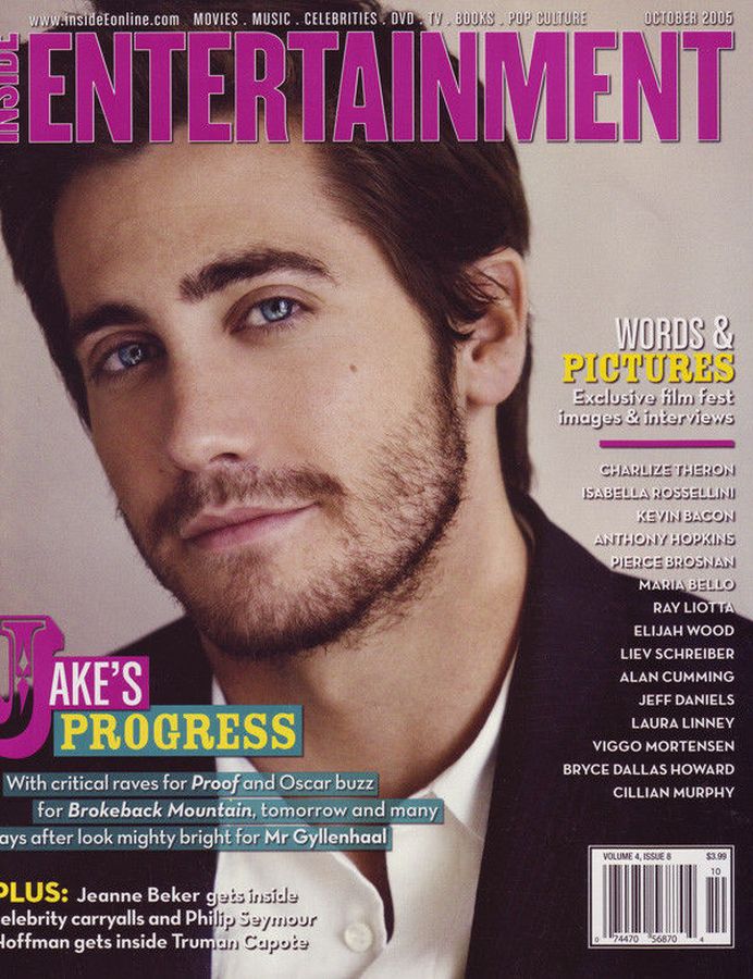 INSIDE ENTERTAINMENT magazine side cover  October 2005