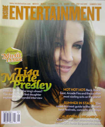 INSIDE ENTERTAINMENT magazine side cover Summer 2005