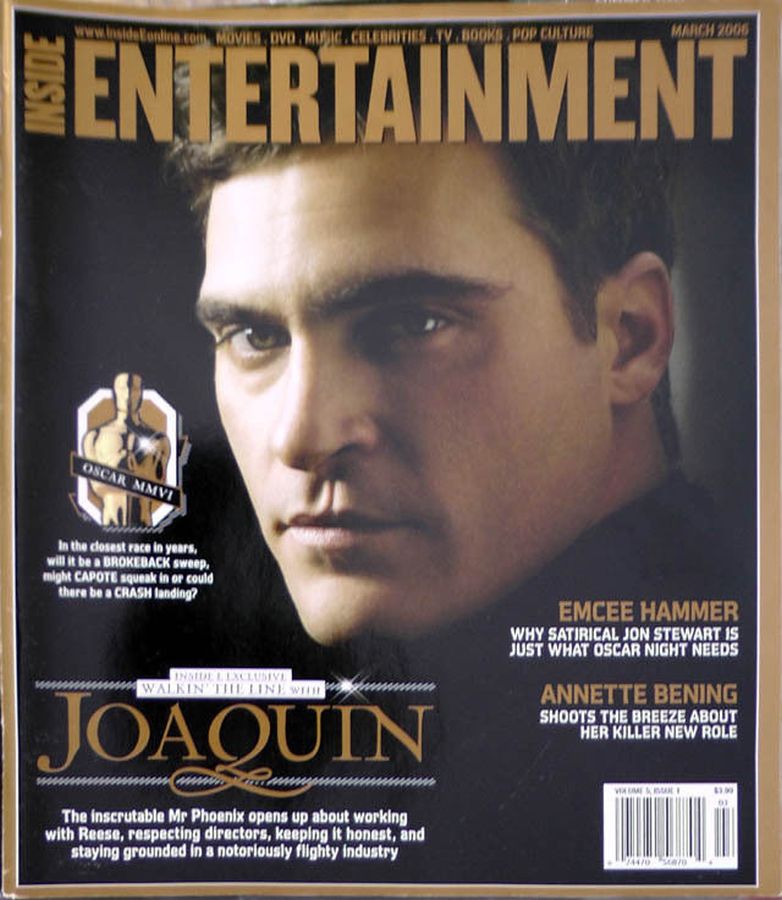 INSIDE ENTERTAINMENT magazine side cover March 2006