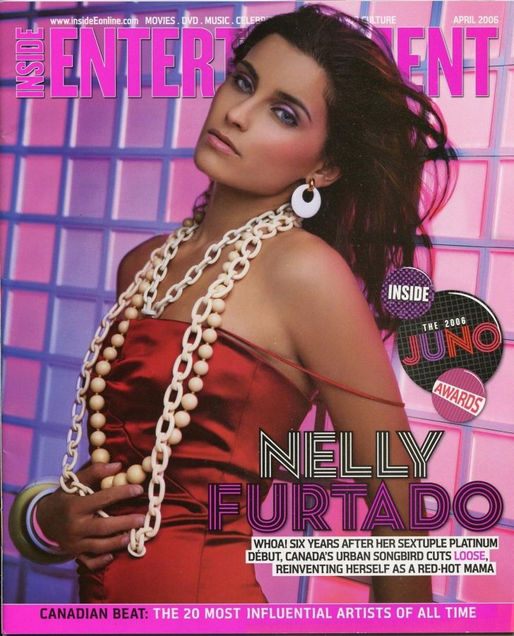 INSIDE ENTERTAINMENT magazine side cover April 2006