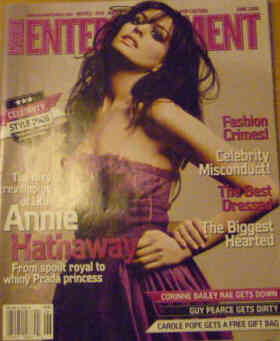 INSIDE ENTERTAINMENT magazine side cover June 2006