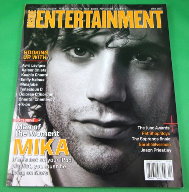 INSIDE ENTERTAINMENT magazine side cover April 2007