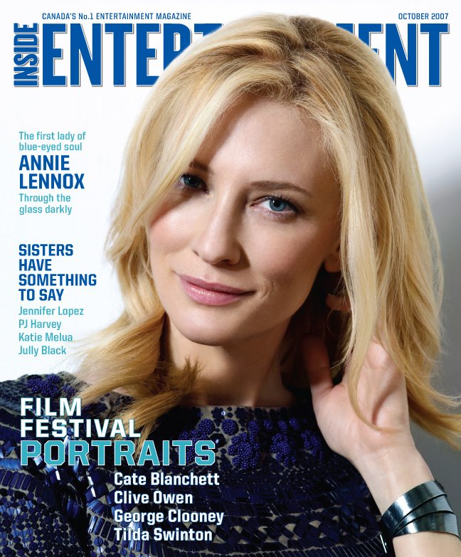 INSIDE ENTERTAINMENT magazine side cover October 2007