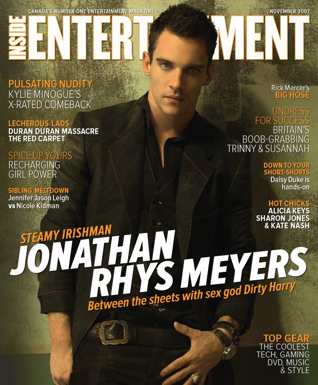 INSIDE ENTERTAINMENT magazine side cover November 2007