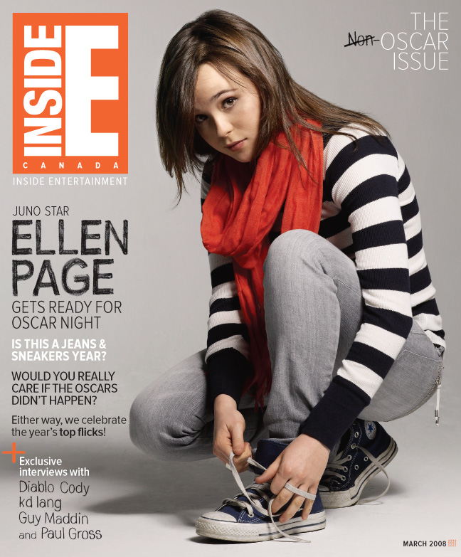 INSIDE ENTERTAINMENT magazine side cover March 2008