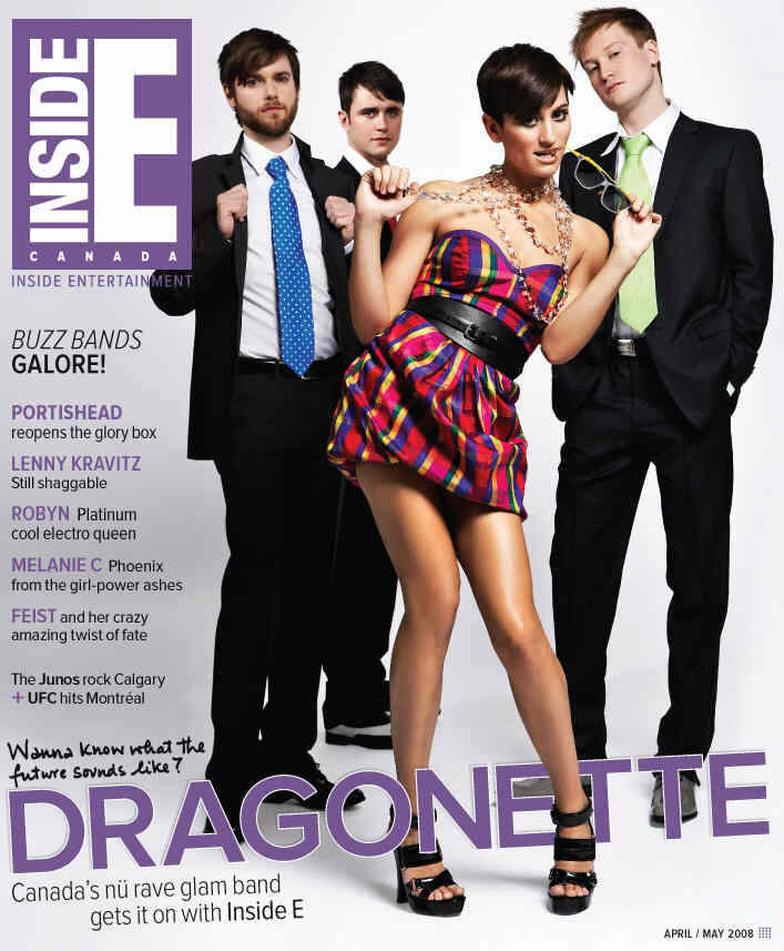 INSIDE ENTERTAINMENT magazine side cover April/May 2008