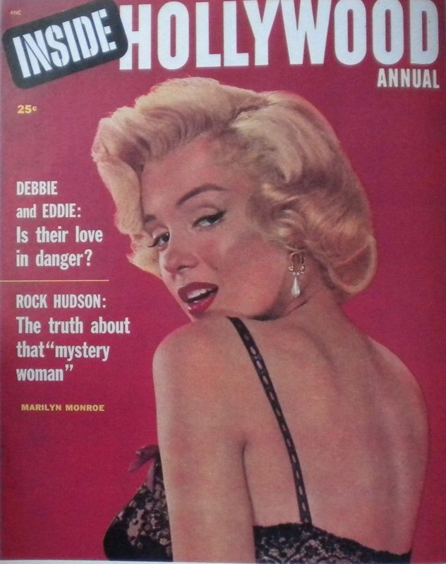 INSIDE HOLLYWOOD magazine side cover Issue 1  Annual  1955