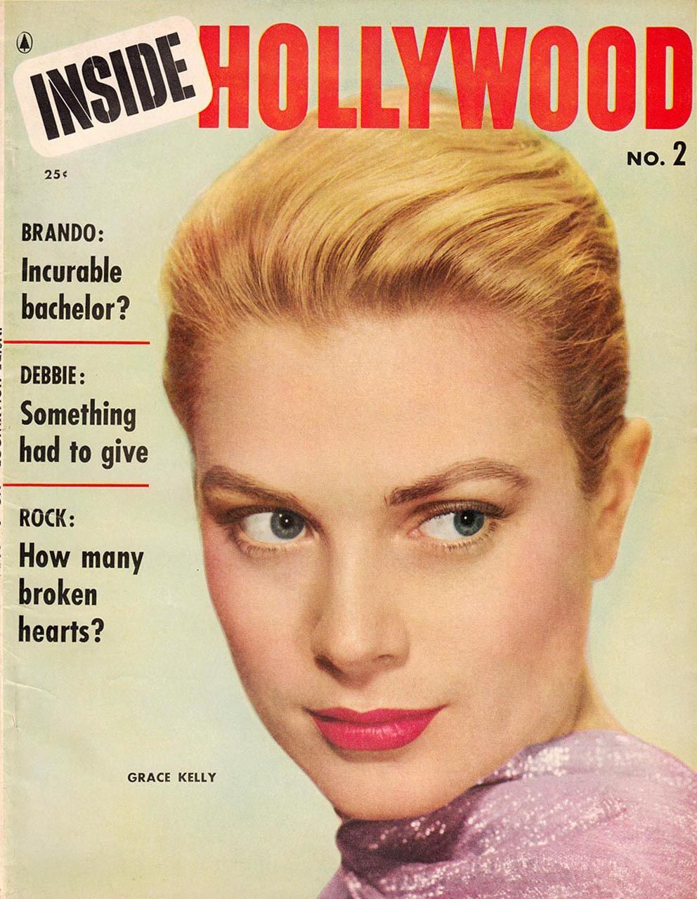 INSIDE HOLLYWOOD magazine side cover Issue 2  1956