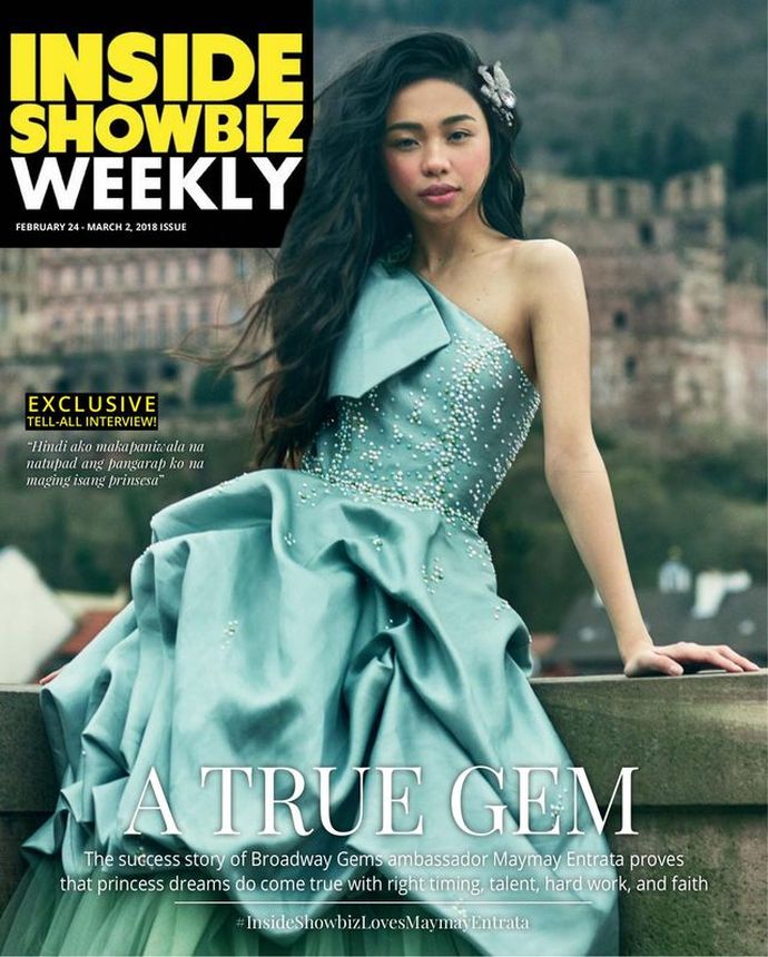 INSIDE SHOWBIZ WEEKLY magazine side cover 24 February 2018