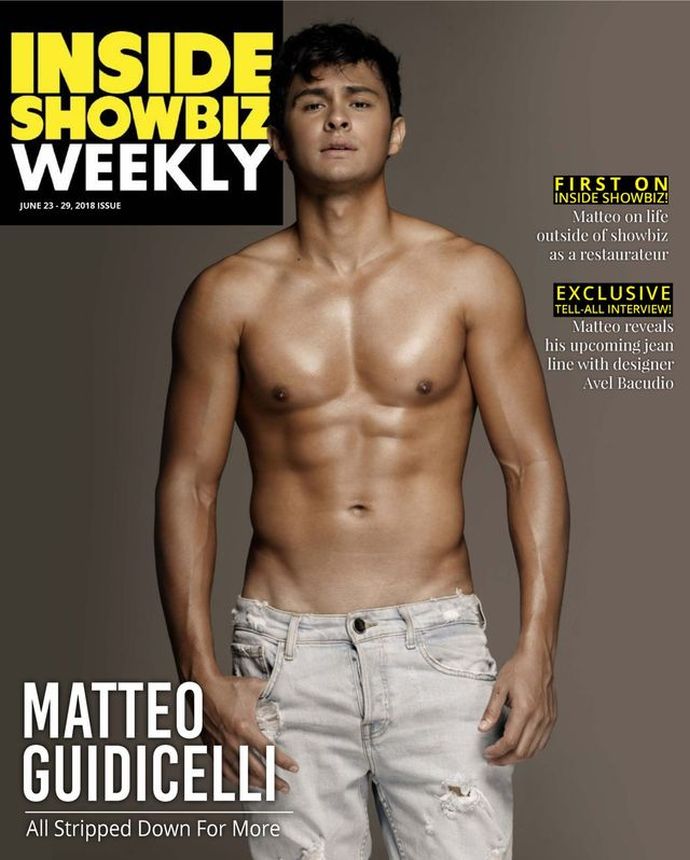 INSIDE SHOWBIZ WEEKLY magazine side cover 23 June 2018