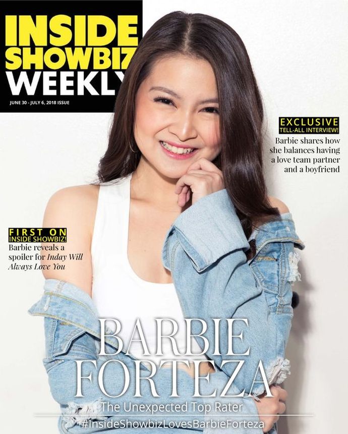 INSIDE SHOWBIZ WEEKLY magazine side cover 30 June 2018