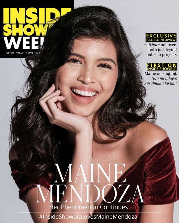 INSIDE SHOWBIZ WEEKLY magazine side cover 28 July 2018