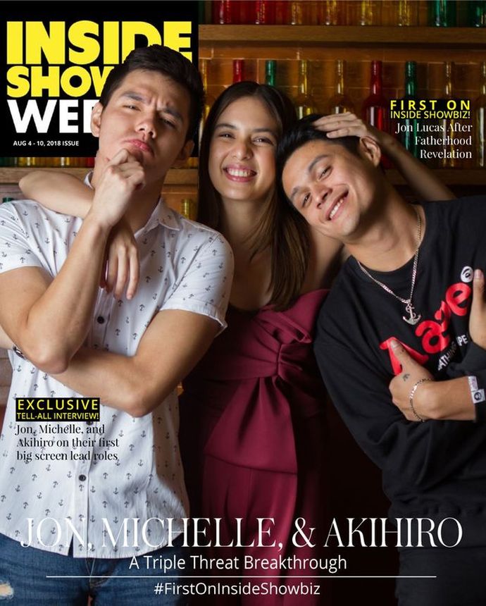 INSIDE SHOWBIZ WEEKLY magazine side cover 4 August 2018
