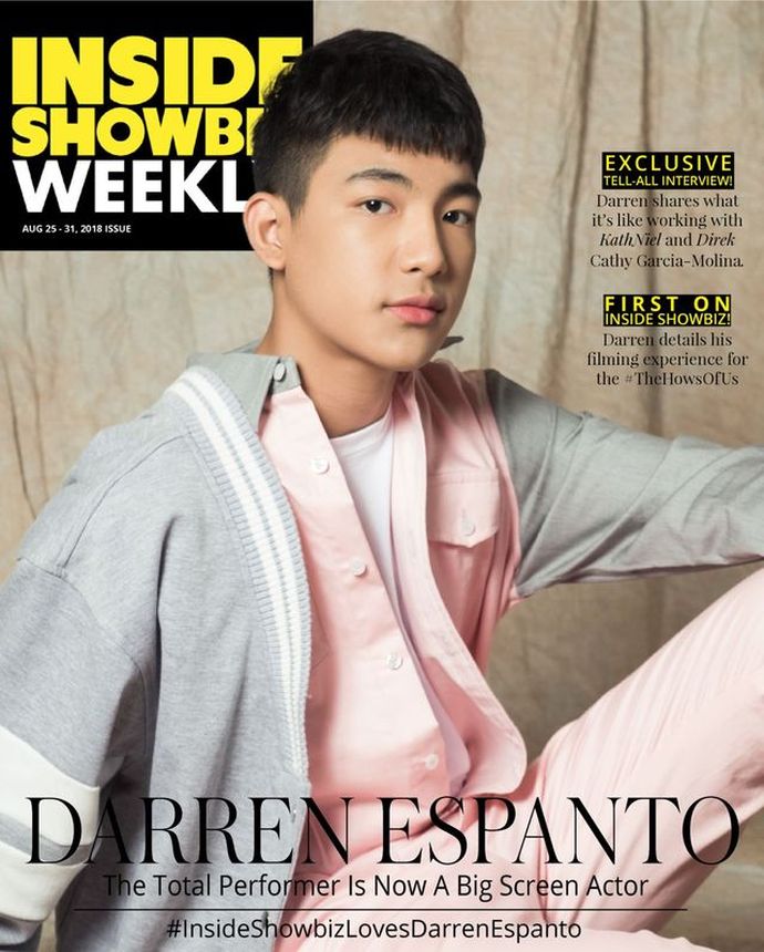 INSIDE SHOWBIZ WEEKLY magazine side cover 25 August 2018