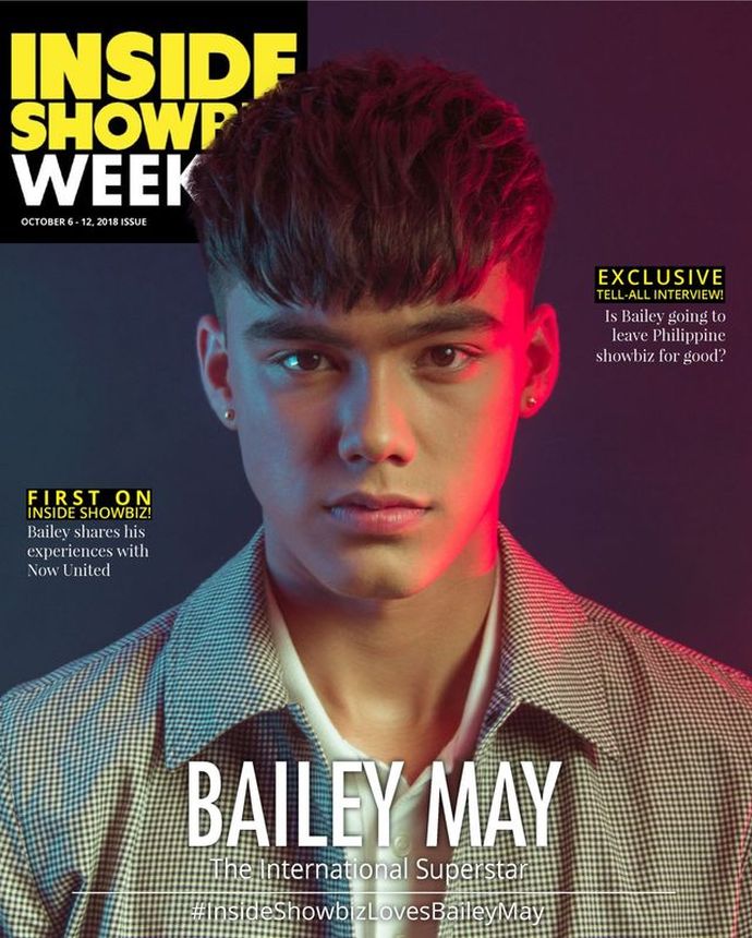 INSIDE SHOWBIZ WEEKLY magazine side cover 6 October 2018