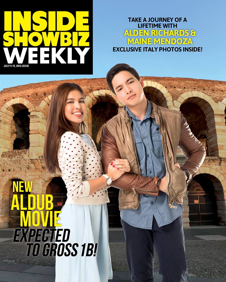 INSIDE SHOWBIZ WEEKLY magazine side cover 9 July 2016