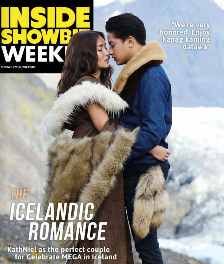 INSIDE SHOWBIZ WEEKLY magazine side cover 12 November 2016