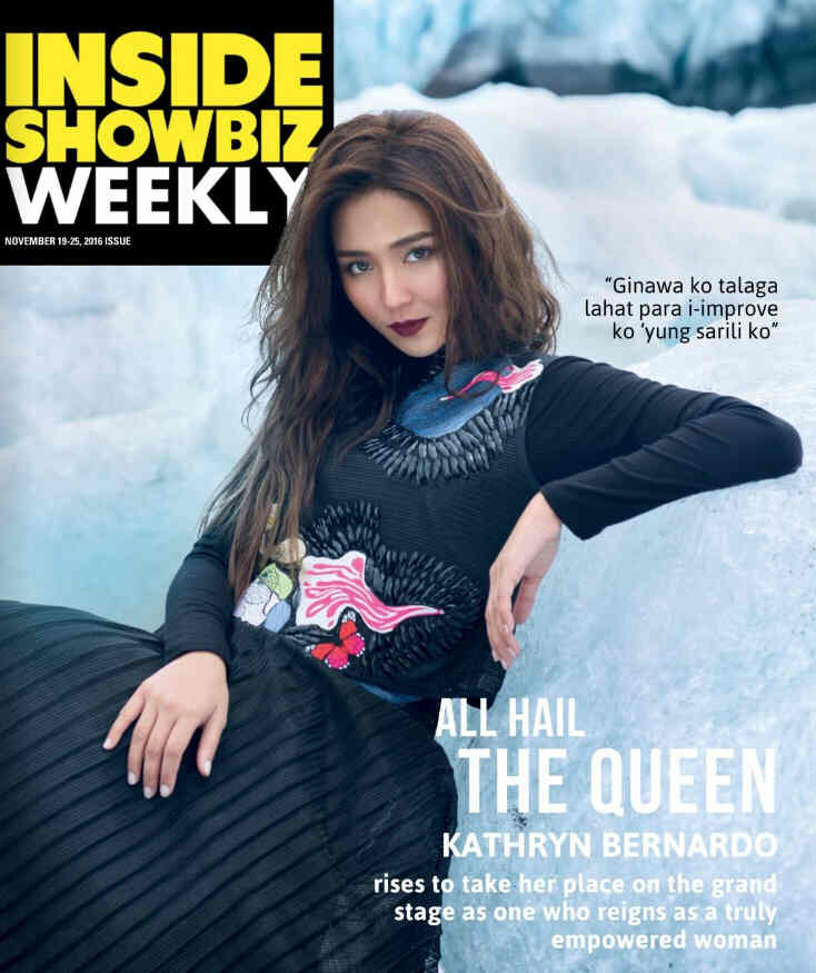 INSIDE SHOWBIZ WEEKLY magazine side cover 19 November 2016