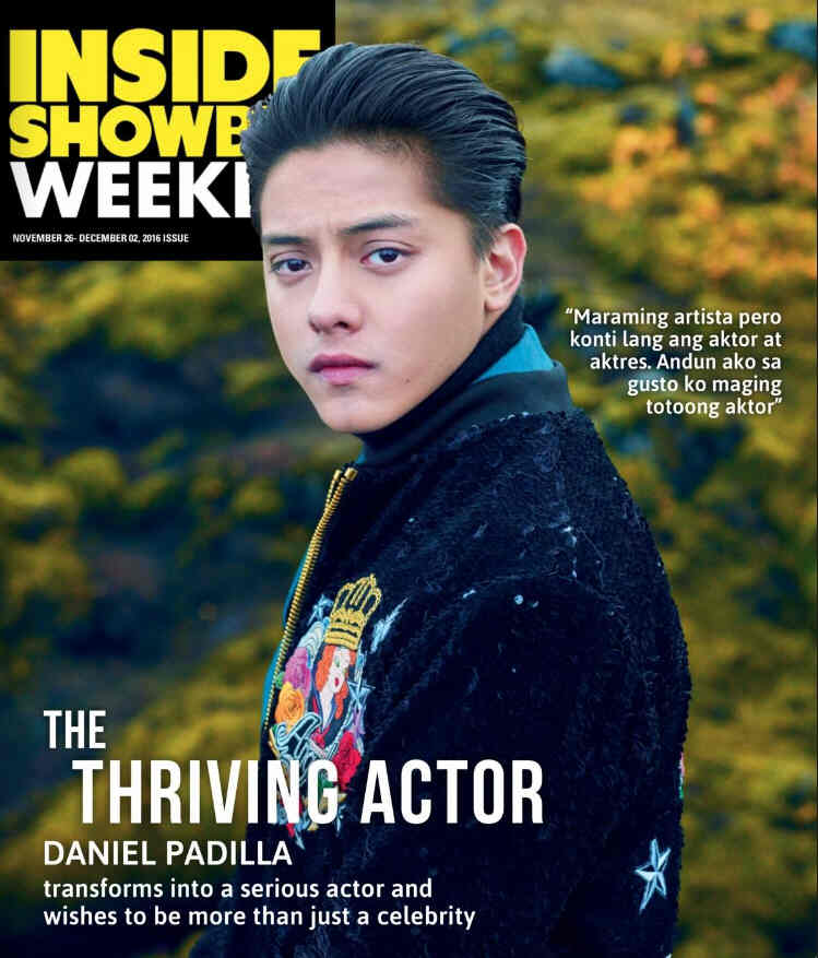 INSIDE SHOWBIZ WEEKLY magazine side cover 26 November 2016