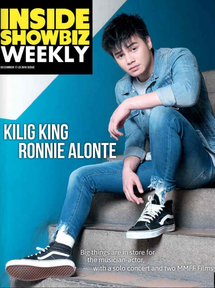 INSIDE SHOWBIZ WEEKLY magazine side cover 17 December 2016
