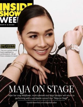 INSIDE SHOWBIZ WEEKLY magazine side cover 20 January 2018