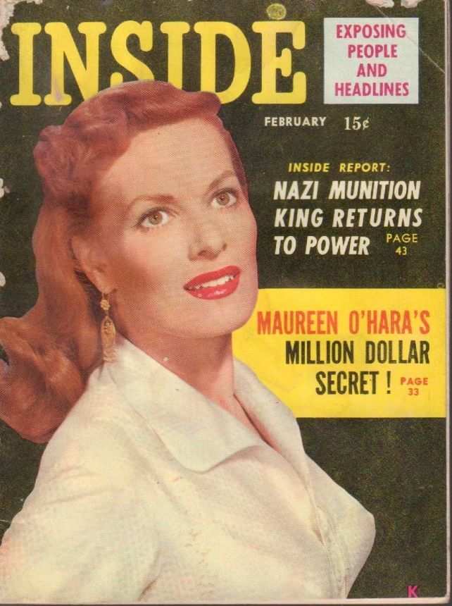 INSIDE magazine side cover  February 1955