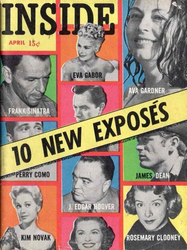 INSIDE magazine side cover  April 1956