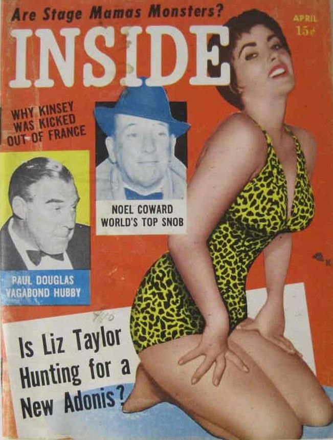 INSIDE magazine side cover  April 1957