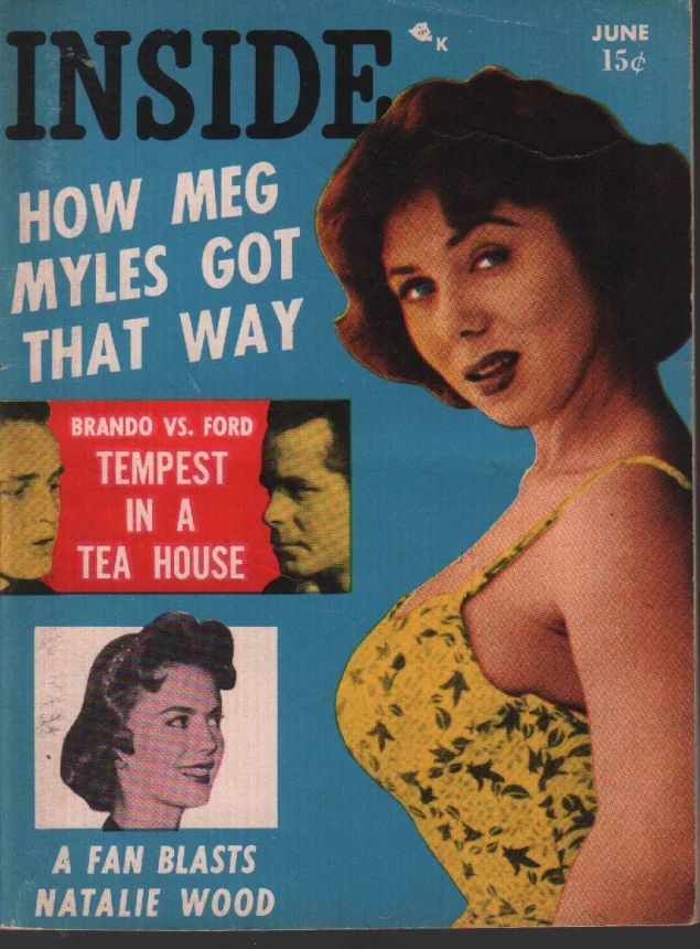 INSIDE magazine side cover  June 1957