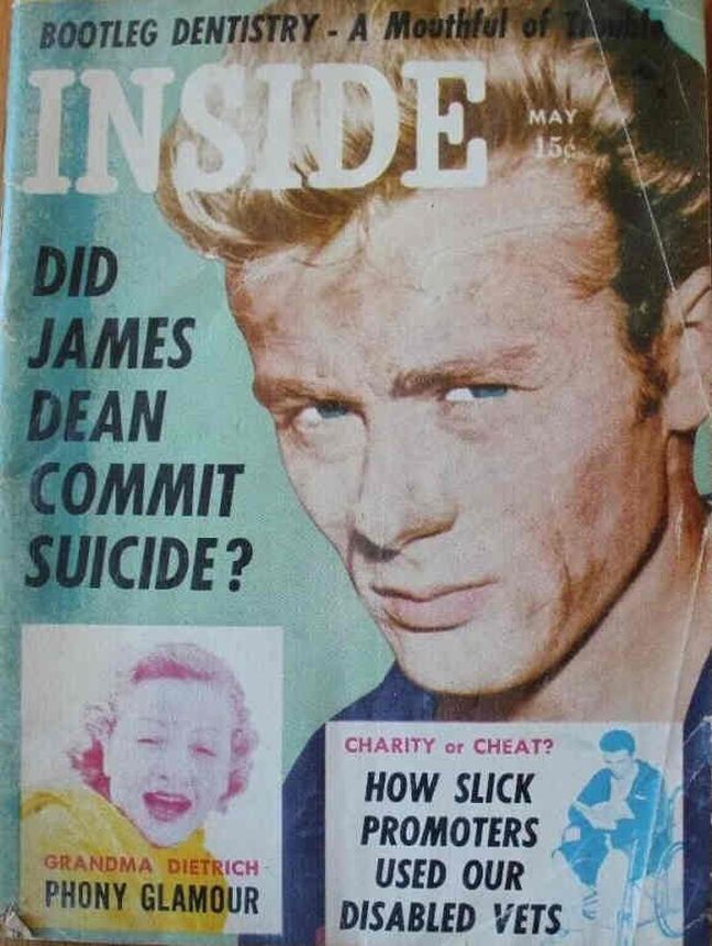INSIDE magazine side cover May 1956