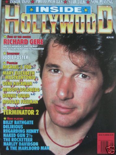 INSIDE HOLLYWOOD (90s) magazine side cover Issue 4 August 1991