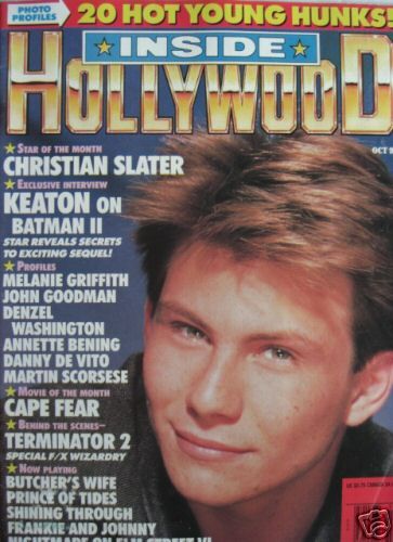 INSIDE HOLLYWOOD (90s) magazine side cover Issue 5 October 1991