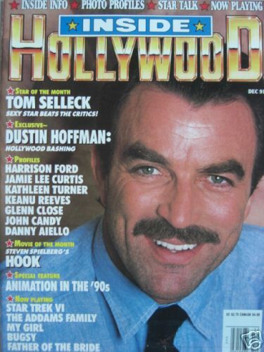 INSIDE HOLLYWOOD (90s) magazine side cover Issue 6 December 1991