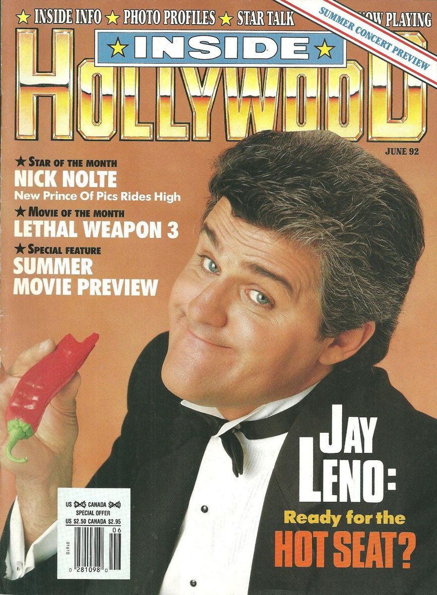 INSIDE HOLLYWOOD (90s) magazine side cover Issue 9 June 1992