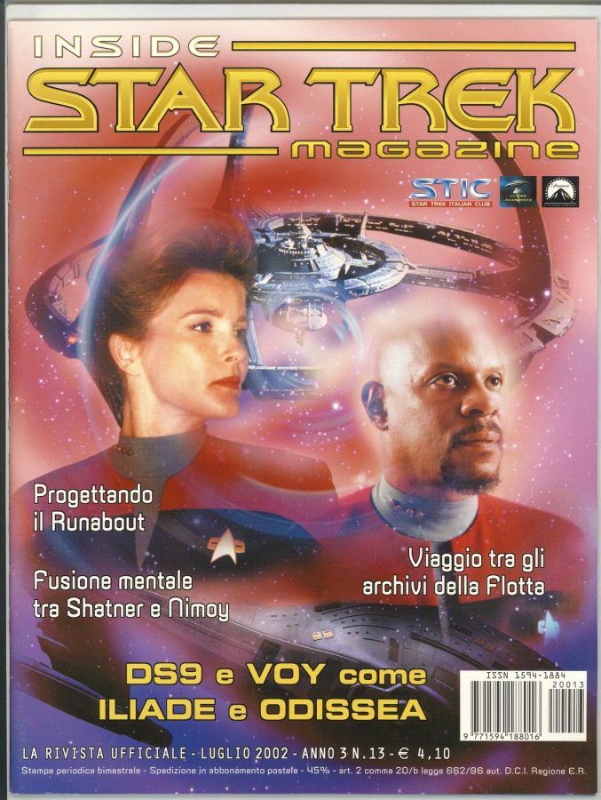 INSIDE STAR TREK magazine side cover Issue 100 June 2002