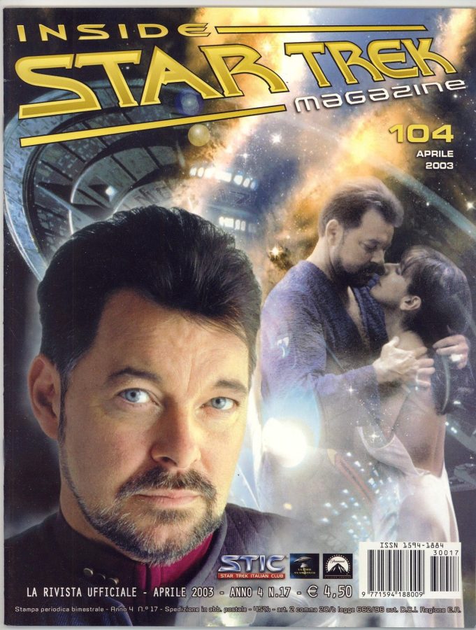 INSIDE STAR TREK magazine side cover Issue 104 March/April 2003