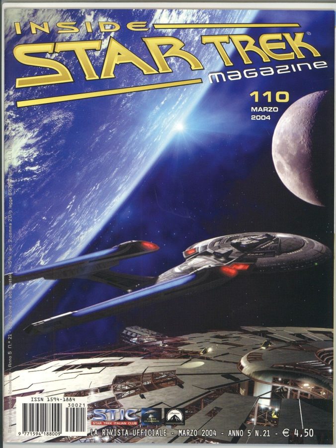 INSIDE STAR TREK magazine side cover Issue 110 March/April 2004