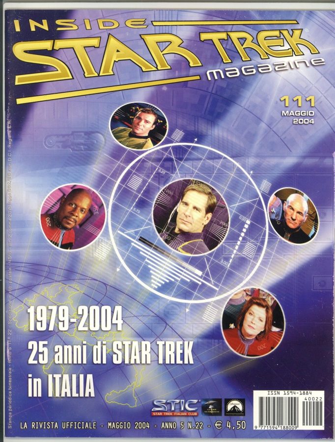 INSIDE STAR TREK magazine side cover Issue 111 May/June 2004