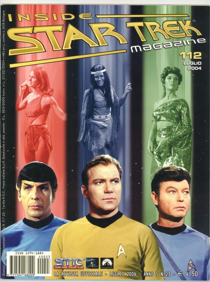 INSIDE STAR TREK magazine side cover Issue 112 July/August 2004