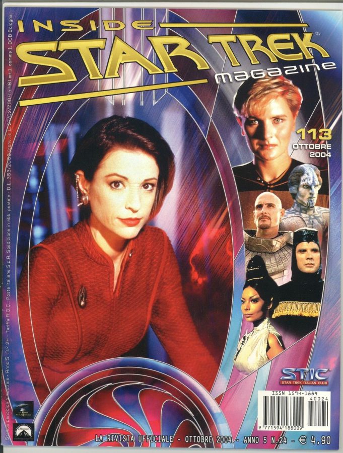 INSIDE STAR TREK magazine side cover Issue 113 September/October 2004