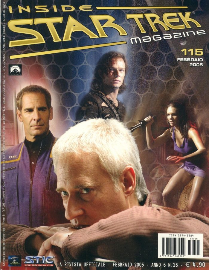 INSIDE STAR TREK magazine side cover Issue 115 February 2005