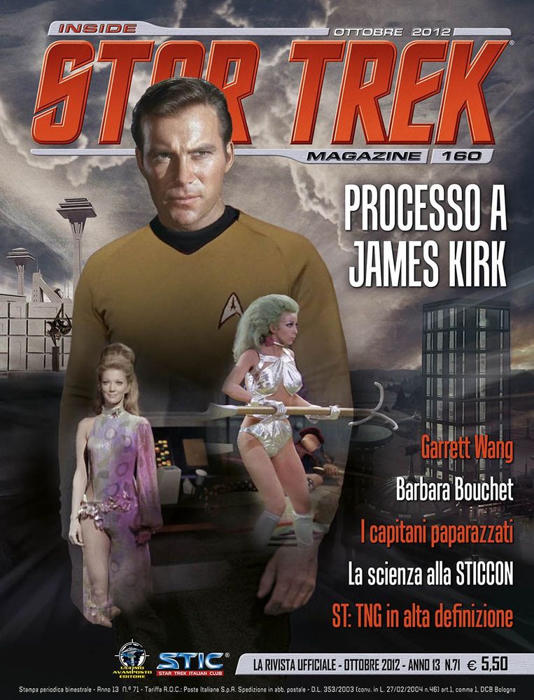 INSIDE STAR TREK magazine side cover Issue 160 October 2012