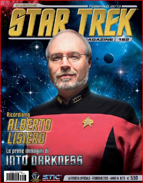 INSIDE STAR TREK magazine side cover Issue 162 February 2013