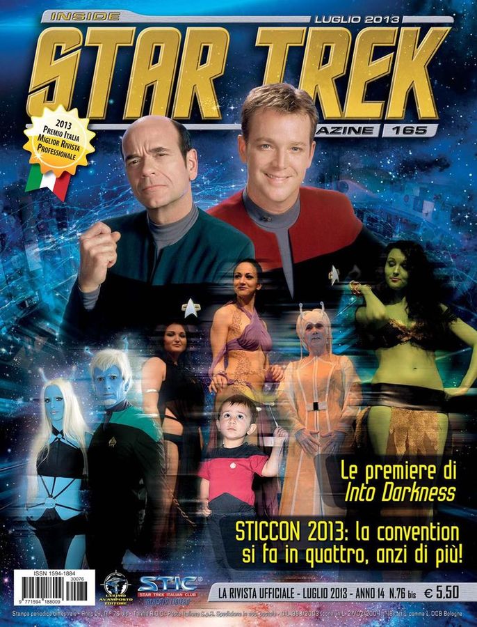 INSIDE STAR TREK magazine side cover Issue 165 July 2013