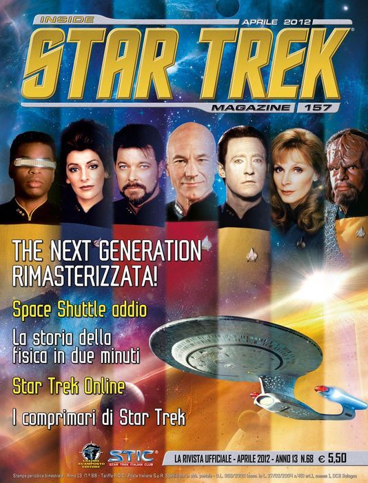 INSIDE STAR TREK magazine side cover Issue 157 April/May 2012