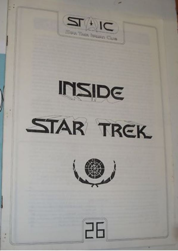 INSIDE STAR TREK magazine side cover Issue 26  